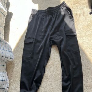 Satin Cargo Pants